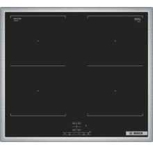 Induktionskochfeld mit vier Kochzonen und Bedienelementen, Marke Bosch