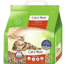 Eine Packung Cat's Best Original Katzenstreu mit dem Bild einer Katze darauf.