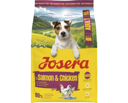 Josera Hundefutter Adult Mini mit Lachs und Huhn, verpackt