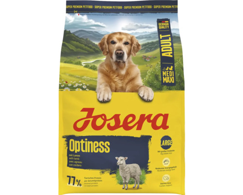 Josera Optiness Trockenfutter mit Lamm für ausgewachsene Hunde mittlerer und grosser Rassen