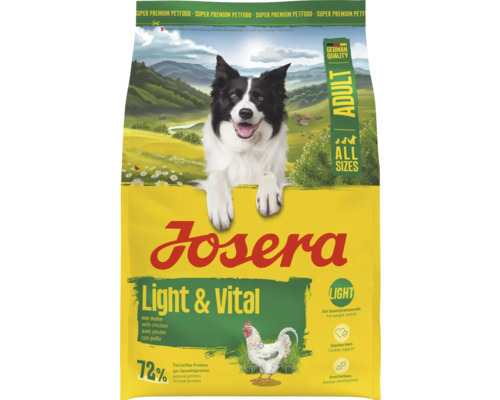 Josera Light und Vital Trockenfutter für ausgewachsene Hunde aller Größen
