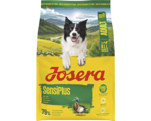 Josera SensiPlus Trockenfutter für ausgewachsene Hunde aller Größen mit Ente