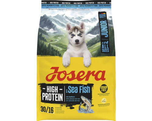 Hundefutter trocken Josera High Protein Junior Sea Fish 3 kg, Seefisch Josera Junior Hundetrockenfutter mit Seefisch für alle Rassen