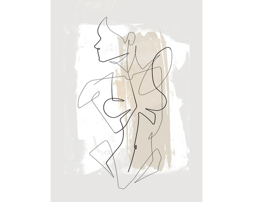 Dekopanel Female abstract line art I 30x40 cm