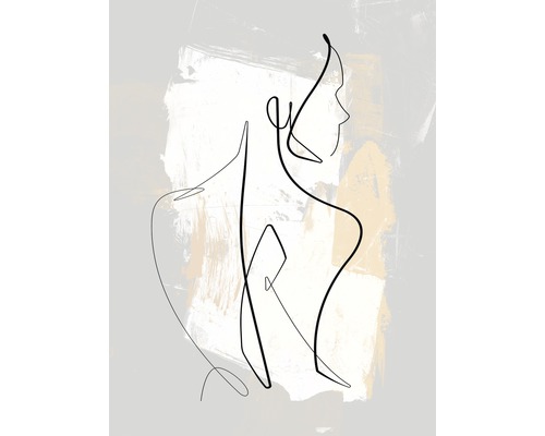 Dekopanel Female abstract line art II 30x40 cm