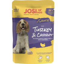 Josi Dog Mini Adult Hundefutter mit Truthahn und Karotte in Sauce