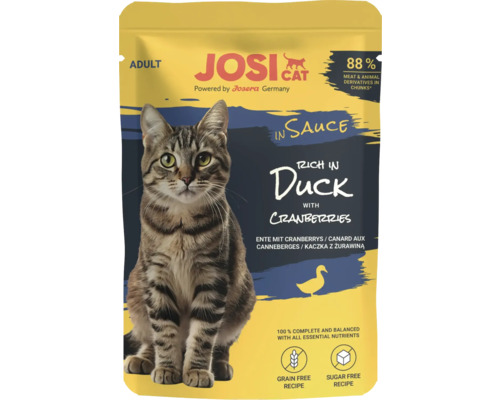 Josi Cat Adult Katzenfutter mit Ente und Cranberries
