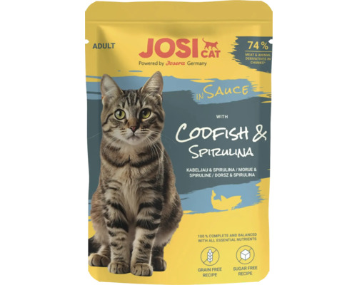 Josi Cat Adult Katzenfutter mit Kabeljau und Spirulina