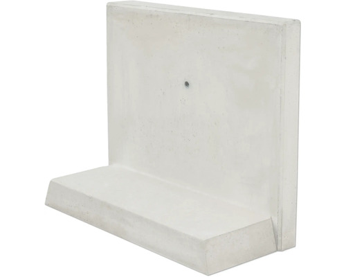 Winkelstütze Sichtbeton grau 100 cm x 8 cm x 80 cm Fußtiefe = 45 cm Betonwinkelstütze zur Gartengestaltung