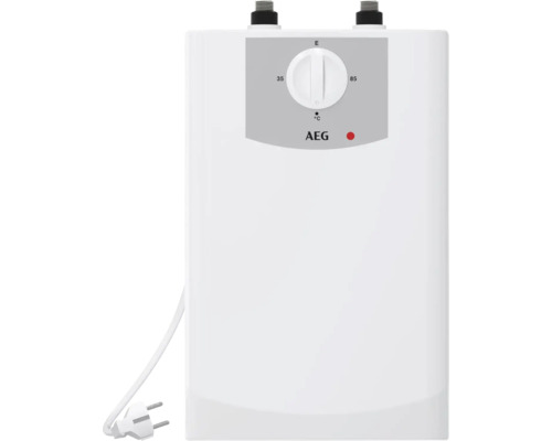 Kleinspeicher AEG KUN 5 U Untertischboiler 5 Liter Niederdruck mit Stecker AEG Kleinspeicher mit Temperaturregler und Netzstecker
