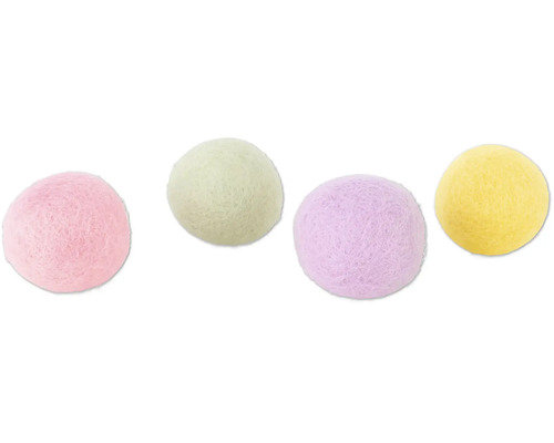 Verschiedenfarbige Wattekugeln