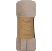 Nuzzle Hundedecke aus Plüsch und Fleece gerollt