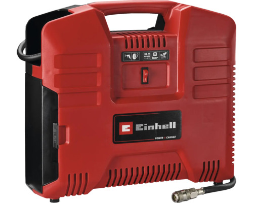 Einhell Akku-Kompressor mit Tragegriff und Druckanzeige