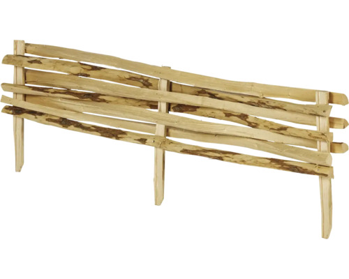 Holzzaun Element aus naturbelassenem Holz