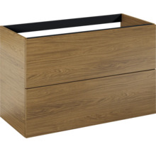 Holzwaschtischunterschrank mit zwei Schubladen