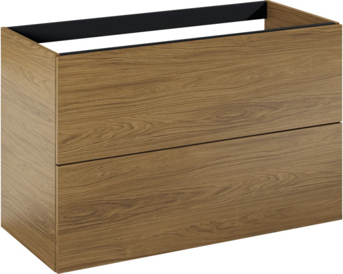 Holzwaschtischunterschrank mit zwei Schubladen