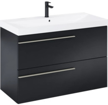 Waschtischunterschrank mit Waschbecken und Armatur