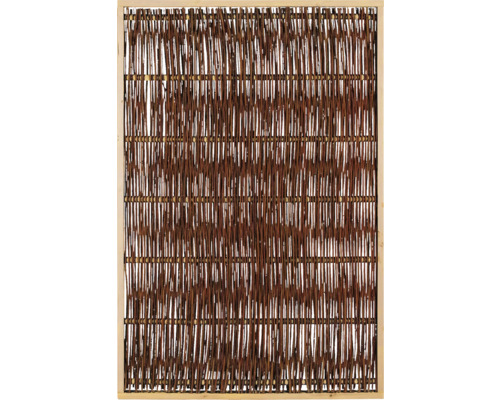 Weidenmatte im Rahmen zur Dekoration und als Sichtschutz