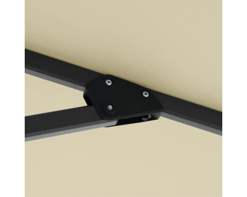 Detailaufnahme einer Schirmhalterung