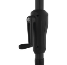 Doppler Logo am Kurbelgehäuse eines Sonnenschirms