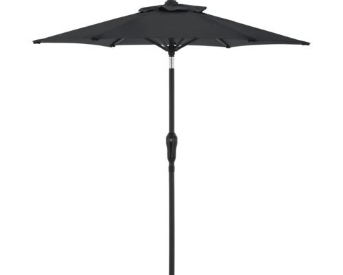 Gartenschirm mit Mittelstock und Kurbelmechanismus