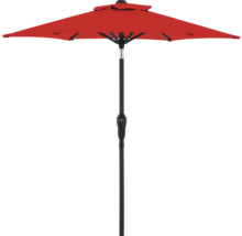 Roter Sonnenschirm für den Garten