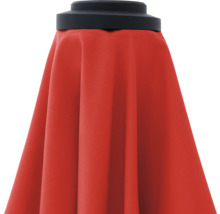 Detailansicht eines geschlossenen Sonnenschirms