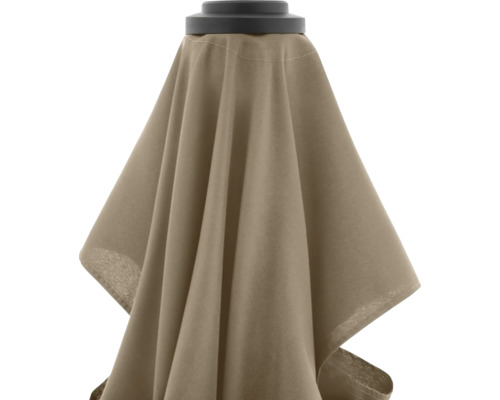 Geschlossener Sonnenschirm mit Stoffbezug