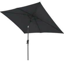 Rechteckiger Sonnenschirm mit Mittelstock und Kurbelmechanismus