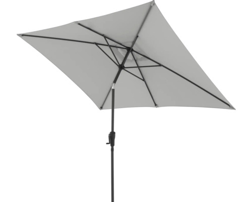 Rechteckiger Sonnenschirm mit Mittelstock