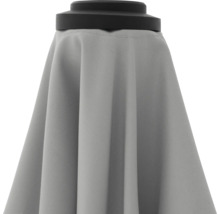 Detailansicht eines geschlossenen Sonnenschirms