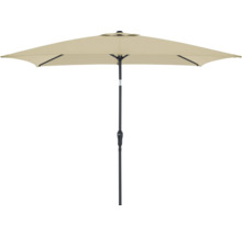 Rechteckiger Sonnenschirm mit schwarzem Gestell