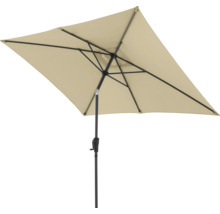 Rechteckiger Sonnenschirm mit Kurbelmechanismus