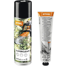 Stihl Superclean Reinigungsspray und Mehrzweckfett Tube