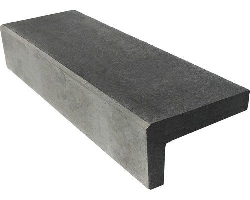 Beton Winkelstufe grau 110 cm x 18 cm x 32 cm