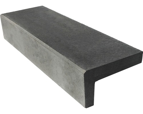 Beton Winkelstufe grau 120 x 18 x 32 cm