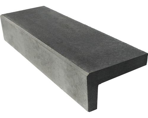 Beton Winkelstufe grau 140 x 18 x 32 cm