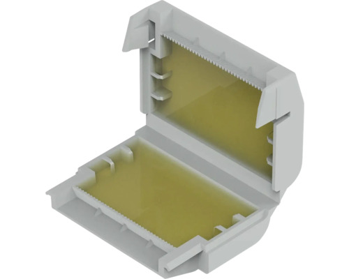 Innenansicht eines leeren Kabelkanals aus Kunststoff