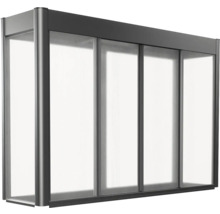 Überdachung mit transparenten Paneelen