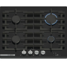 Bosch Gaskochfeld mit vier Kochstellen und Flammeneinstellung