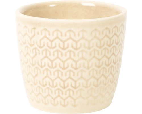 Keramik Blumentopf mit geometrischem Muster