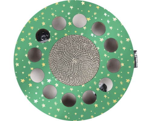 Katzenspielzeug mit Kratzfläche und Ball