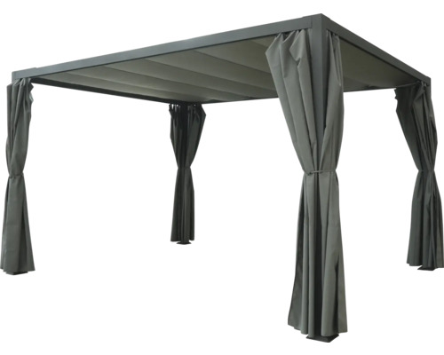 Pavillon mit Vorhängen für den Garten