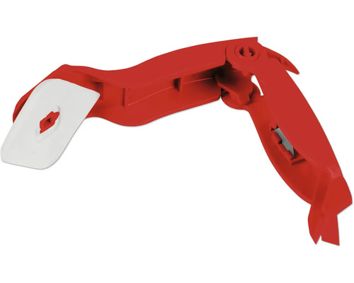 Werkzeyt Fugenwerkzeug 5 in 1 Fugenreiniger mit rotem Griff und Klinge