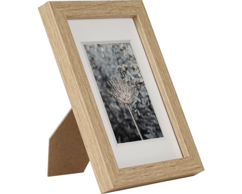 Bilderrahmen mit Holzstruktur und Aufsteller