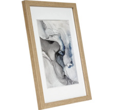 Gerahmtes Bild mit abstraktem Motiv und Passepartout