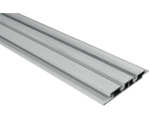 Handmuster zu Konsta WPC Fassadenverkleidung Nativo grau 24x178x2200 mm Aluminiumprofil