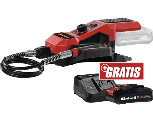 Einhell Akku-Bohrschleifer mit Akku, Ladegerät und Gratis-Aktion