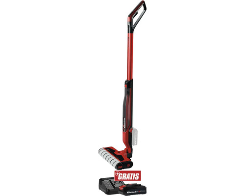 Einhell Akku-Hartbodenreiniger CLEANEXXO + GRATIS Zugabeartikel PXC Starter-Kit 18V 2,5 Ah Einhell Akku-Bodenwischer mit Ladegerät und Akku
