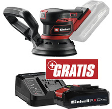 Einhell Exzenterschleifer mit Akku, Ladegerät und Gratis-Aktion